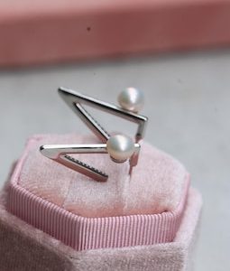 Geometric V Pearl Earrings, Unique V-Shaped Pearl Studs, Modern Minimalist Earrings, Silver Tone Jewelry, Handmade Gift for Her