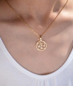 Name Logo Necklace,Custom Christmas Gift,Birthday Necklace For Her,Initials Jewelry